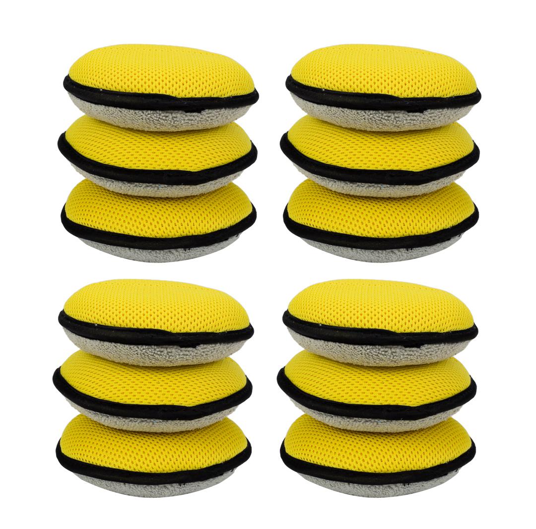 Soft Microfiber Car Wax Pad With Finger Pocket