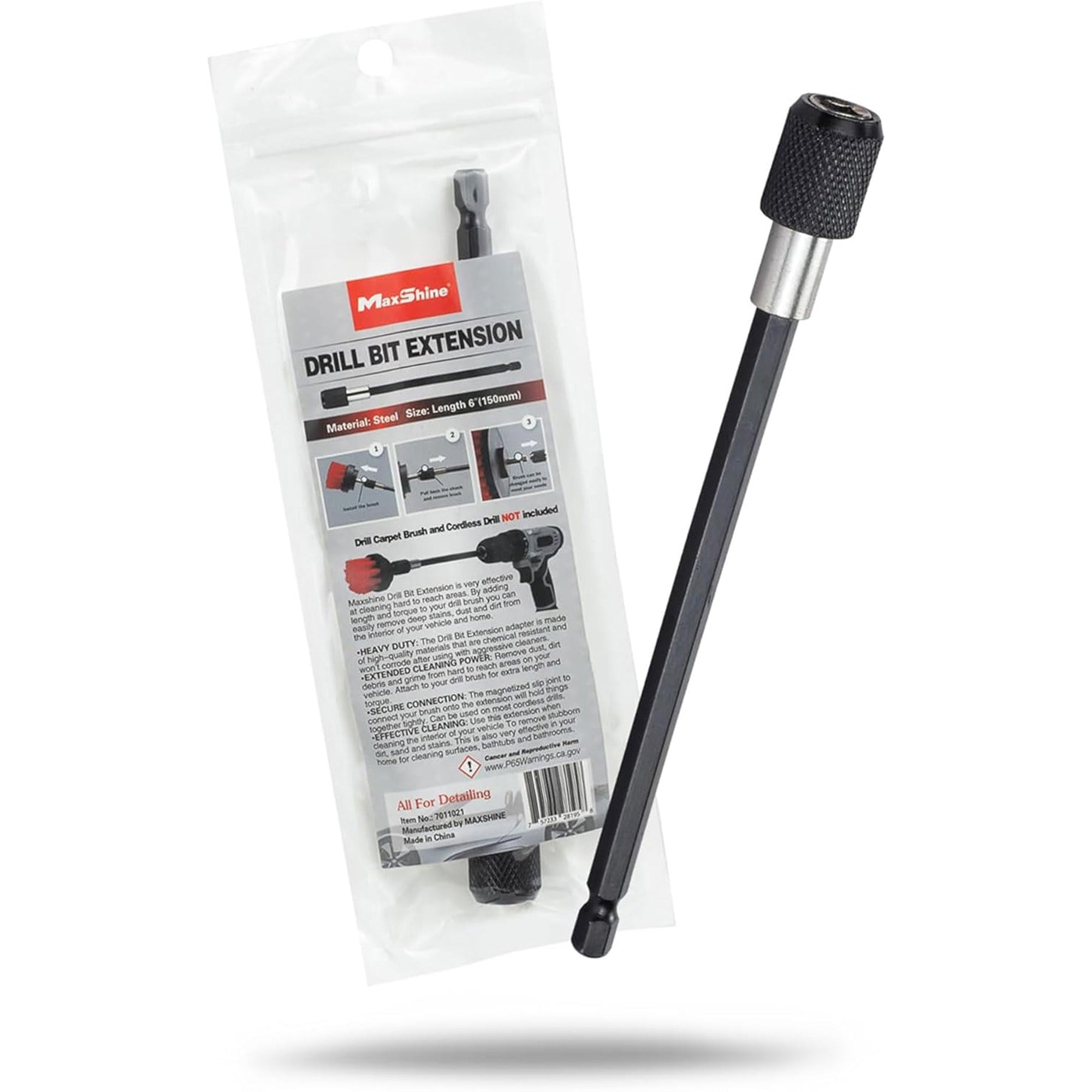 7011021 Drill Brush Attachment for Car Detailing | Drill Brush Extension