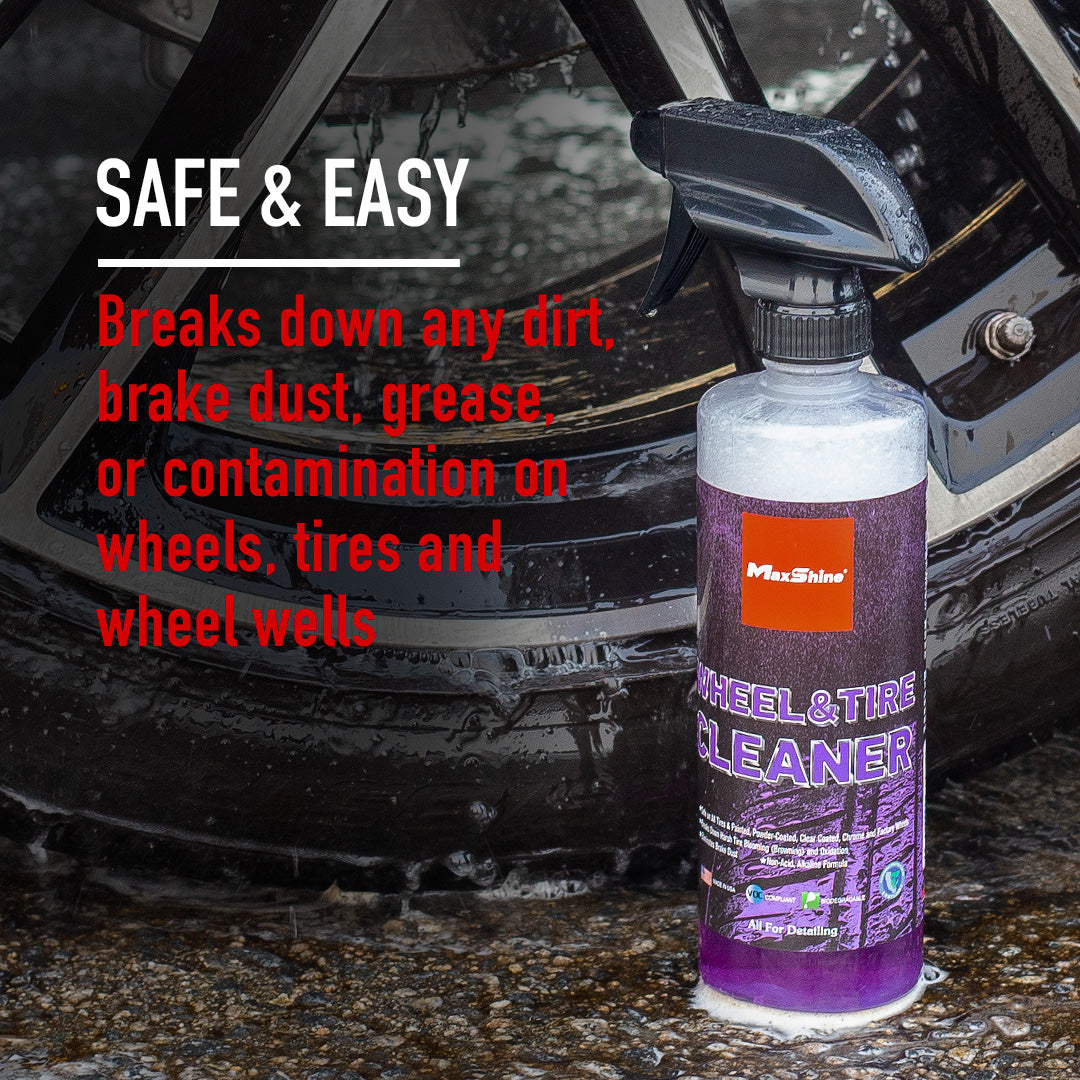 MaxShine Wheel and Tire Cleaner - safe and easy