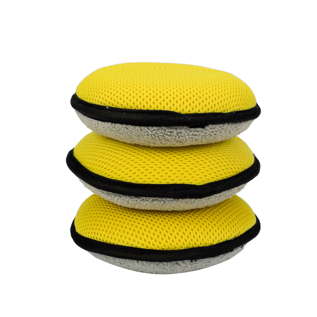 Soft Microfiber Car Wax Pad With Finger Pocket