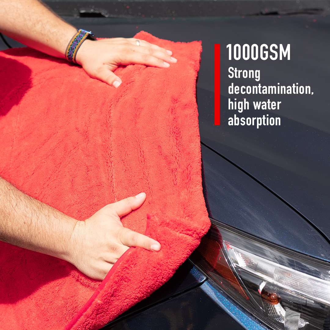 Maxshine 1196090P Giant Car Drying Towel, Rinse Free Microfiber Towel