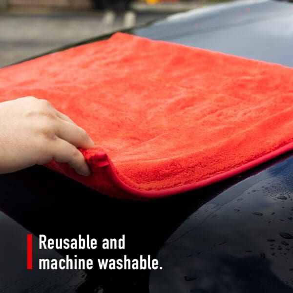 MaxShine 1000GSM Big Red Drying Microfiber Towel