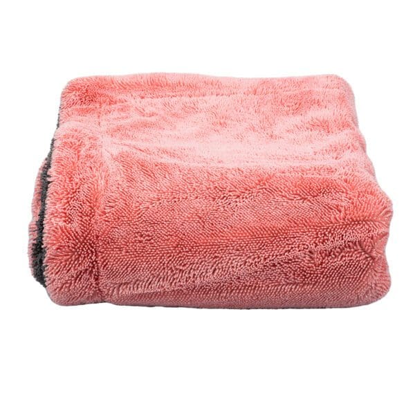 1200GSM Duo Twisted Colorful Towel Pink+Gray