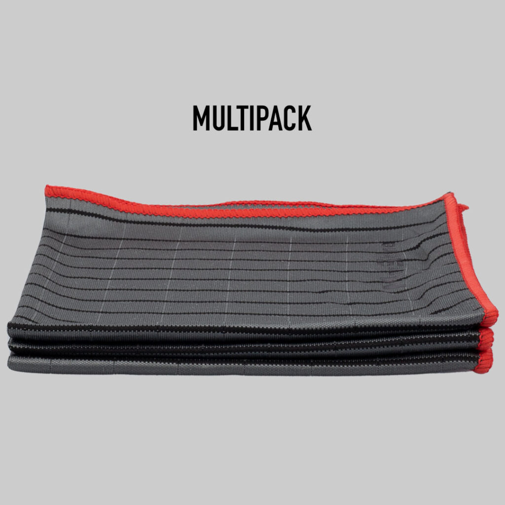 360GSM 16″x16″Premium Soft Microfiber Carbon Fiber Towel - Multipack
