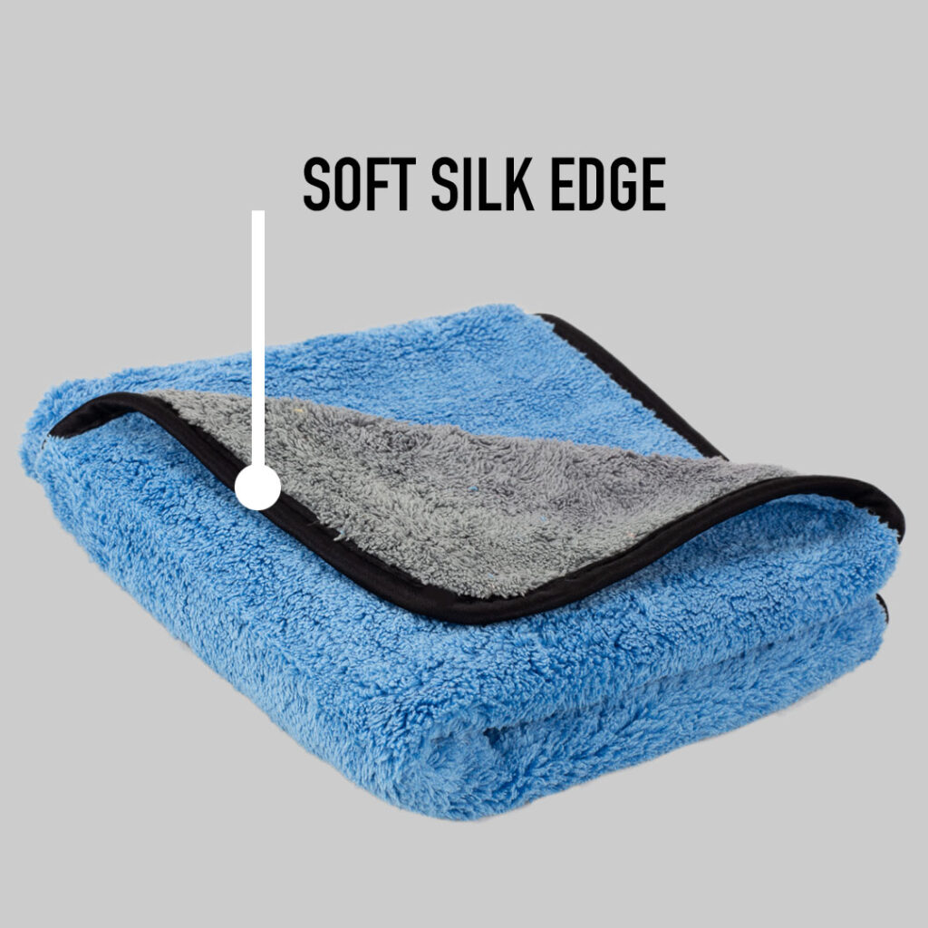 600GSM Plush Microfiber Cleaning Towels - Soft Silk Edge