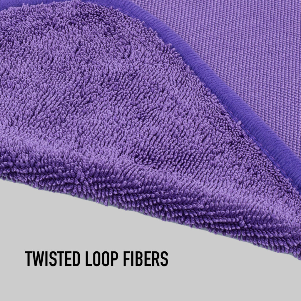 600GSM Single Twisted Loop Microfiber Drying Car Care Towel - Twisted Loop Fibers