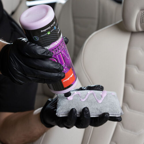 Applicator for interior car cleaning and conditioner