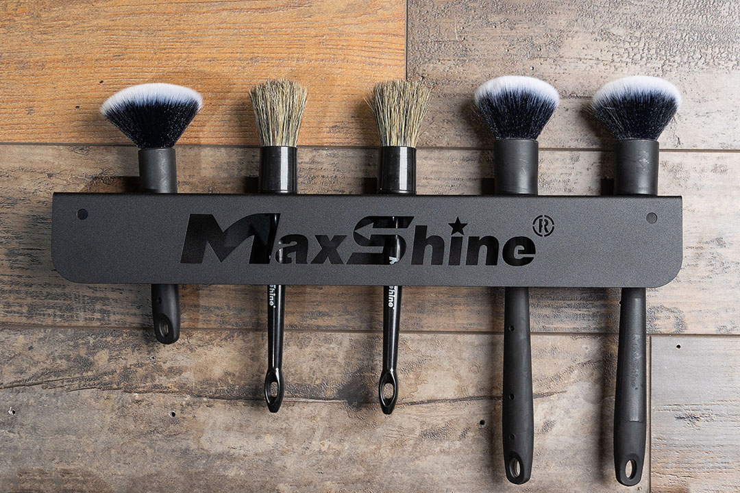 Maxshine Detailing Brush Hanger 6 Durable Hooks Ready to Serve for Holding Car Detail Brushes, Sturdy Design, Lightweight, Wall Mounted