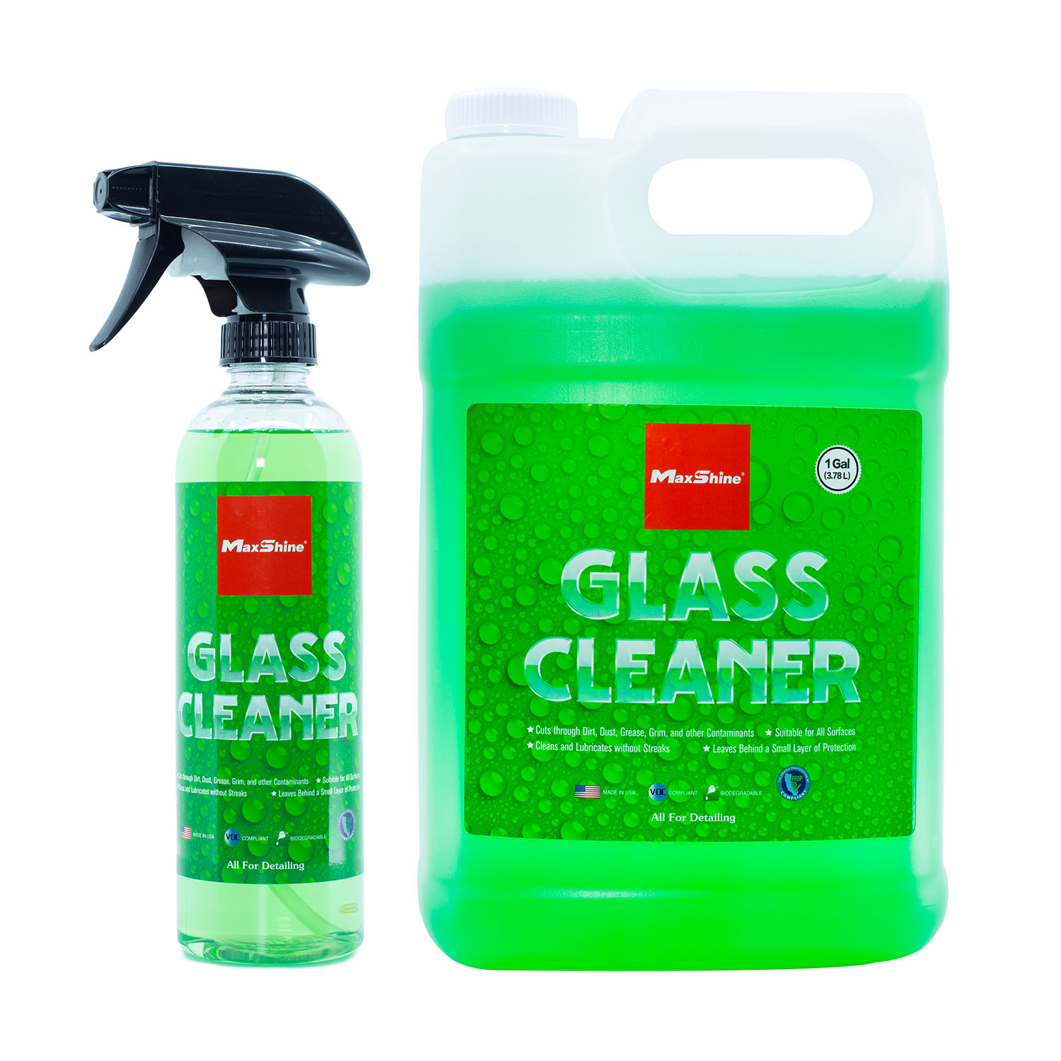 car glass cleaner 16 oz & 1 Gallon