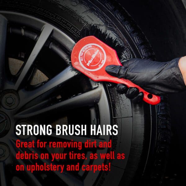 Heavy-Duty Wheel and Carpet Cleaning Brush