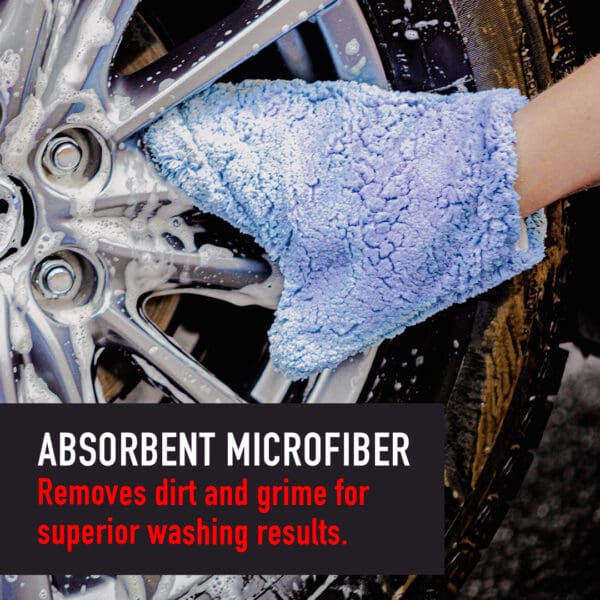 Microfiber Wash Mitt _ Car Washing Glove Mitt