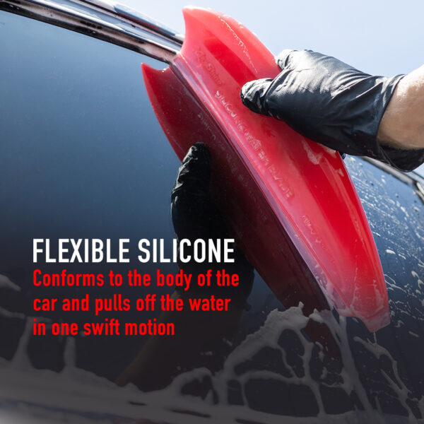 Window Glass Wiper with Silicone Blade Mirror Cleaner Holder