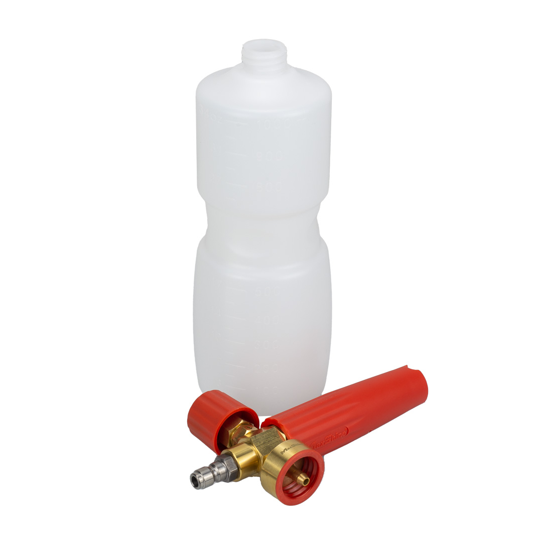 Foam Cannon Transparent Bottle B - Level Plastic Core, Max