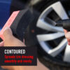 Tire Dressing Applicator Clean Wheel Foam Pad- Curved