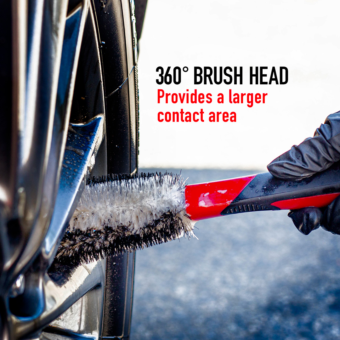 Car Engine Brush - Unique Design 360° Bristles, 12-inch