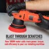 MaxShine M8S V2 Dual Action Polisher for Car Detailing - Blast Through Scratches