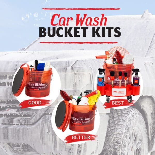 MaxShine Car Wash Bucket Kits