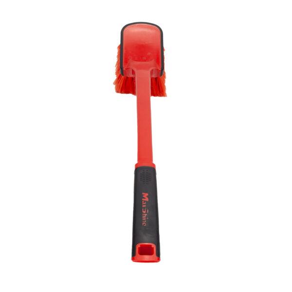 Soft Grip Light Duty Brush with Long Handle Wheel Cleaning Brush