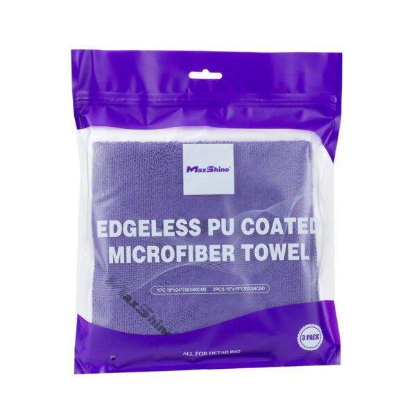 Car Cleaning Towel Edgeless PU Coated Microfiber