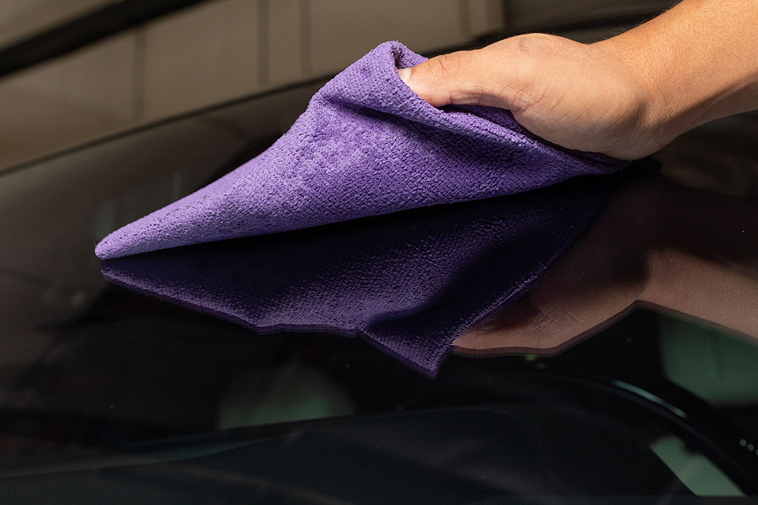 Car Cleaning Towel 300GSM PU Coated Microfiber Towel Cleaning Glass