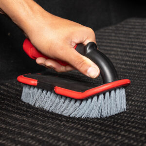 Tire and Carpet Scrub Brush – Heavy Duty Cleaning Fabric Floor Mat Interior of Car