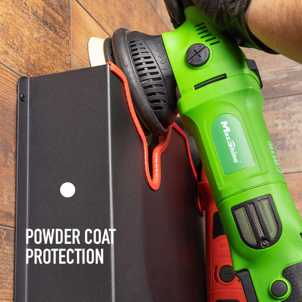 Machine Polisher Wall Holder - Powder Coat Protection